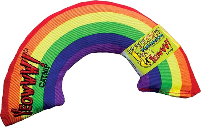 (2 Pack) Yeowww Catnip Toy, Rainbow 6"