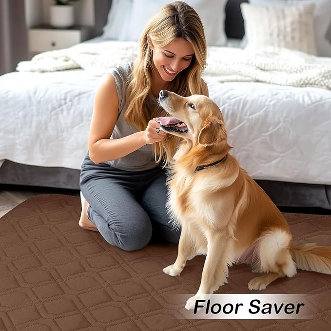 hyha Waterproof Dog Bed Blanket, Soft Pet Blankets, Waterproof Couch Cover for Dogs, Reversible Sofa Covers Washable for Furniture (40x70 Inch, Brown/Chocolate)
