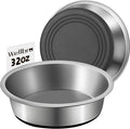 Stainless Steel Dog Bowls, Non Slip Dog Metal Bowls, 2 Pack Food and Water Pet Feeders Heavy Duty Dishwasher Safe (32oz, 4cup)