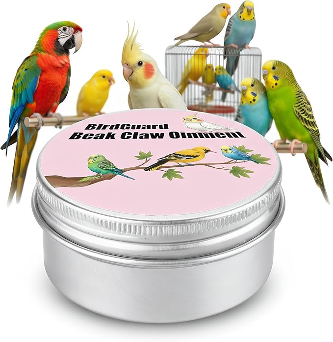 Bird Beak Oil & Feet Ointment for Parrots – Beak Moisturizer, Dry Skin Relief & Claw Repair for Budgies, Cockatiels & Small Birds (Starter Size Edition)