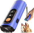 Dog Bark Deterrent Device & Anti Barking Device for Dogs, 50FT Ultrasonic Dog Trainer - Silent to Humans, Safe, Humane, Long-Lasting Rechargeable Blue Handheld with LED, Indoor/Outdoor