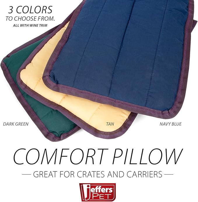 Jeffers Pet Comfort Dog Pillow, 2 XL 39"x51", Tan – Machine Washable Dog Bed for House, Sofa, Crate & Travel – Poly Cotton Shell, Winter Warmth, Soft, Comfy, Durable, Top Pet Bedding
