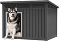 Fancyango Large Dog House for Indoor & Outdoor - Super Spacious Weatherproof Design with Removable Roof Ideal for All Dog Sizes (42.8" L x 33" W x 31.5" H) - Black