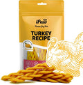 iPaw Turkey Dog Treats, All Natural Human Grade Dog Treat, Suitable for Training chew, US Sourced Raw Material, Hypoallergenic, Rawhide Alternative, Braided Stick (Pumpkin)
