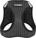 Best Pet Supplies Voyager Step-in Air Harness - All Weather Mesh, Reflective, No Pull Harness for Dogs, Cats - Secure with Hook & Loop Fastener, Buckle, Double D-Rings - Gray 2-Tone, M