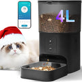 Automatic Cat Feeder, Cat Food Dispenser with 10s Voice Recorder, Pet Feeder up to 8 Meals per Day, Timed Feeder with Dry Food Sealed Ring