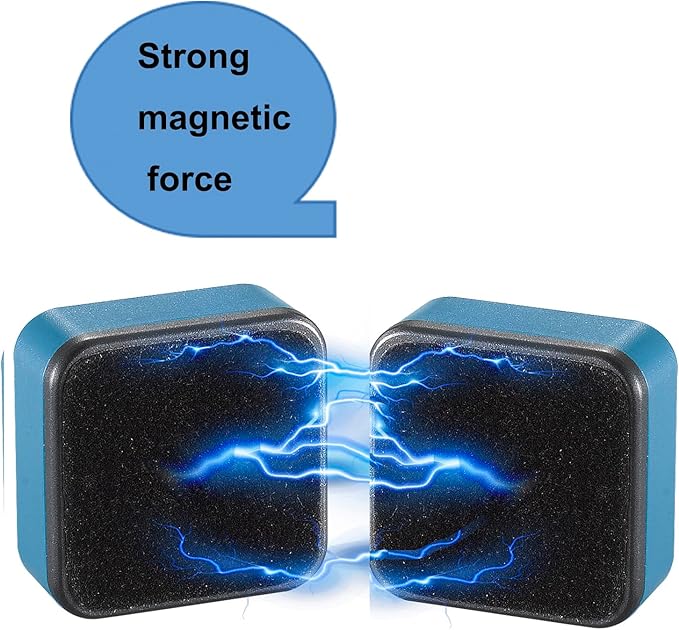 AquariumMini Magnetic Cleaner for Acrylic Tank and Glass Fish Tank Magnet Brush Algae Scraper No Floating