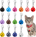 14 Pack Cat Collar Bell, Small Bells for Cat Collars with Keychain, Loud & Lightweight for Puppy, Kitten & Small Pets