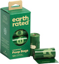 Earth Rated Poop Bags for Dogs Guaranteed Leak Proof and Extra Thick Waste Bag Refill Rolls, Unscented, 120 Bags