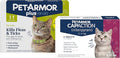 PetArmor CAPACTION (nitenpyram) Oral Flea Treatment for (Cat 6 Doses) + Bonus PetArmor Plus Flea and Tick Treatment & Prevention for Cats Over 1.5 lbs (1 Dose)