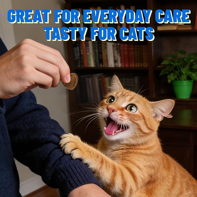 Just Try Vision Care Bites Cat Treats Taurine for Cats Healthy Cat Treats - Support Eye Health & Vision Function Chicken Flavored - Cat Supplements 300 Bites 6.35 oz