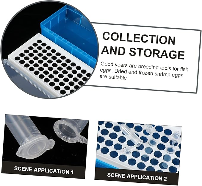 1set Aquarium Breeding Box Storage Tubes Shrimp Eggs Incubation Tool Storage Bin Dividers