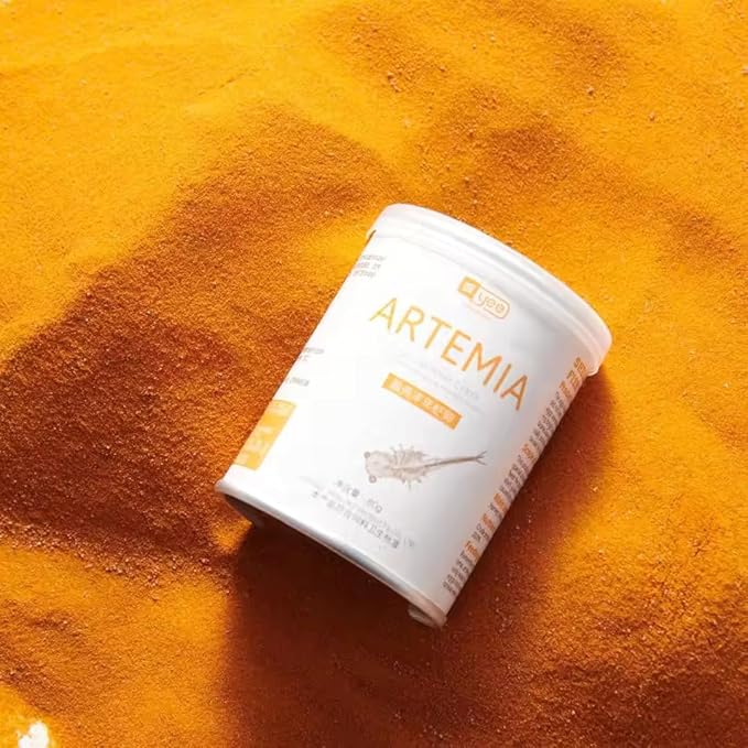 Decapsulated Brine Shrimp Eggs (Non-Hatching) - High Protein Natural Food for Fish, Fry, Corals, Freshwater & Marine Tanks - 100% Natural Artemia Nauplii (2.82 OZ (80 gram))