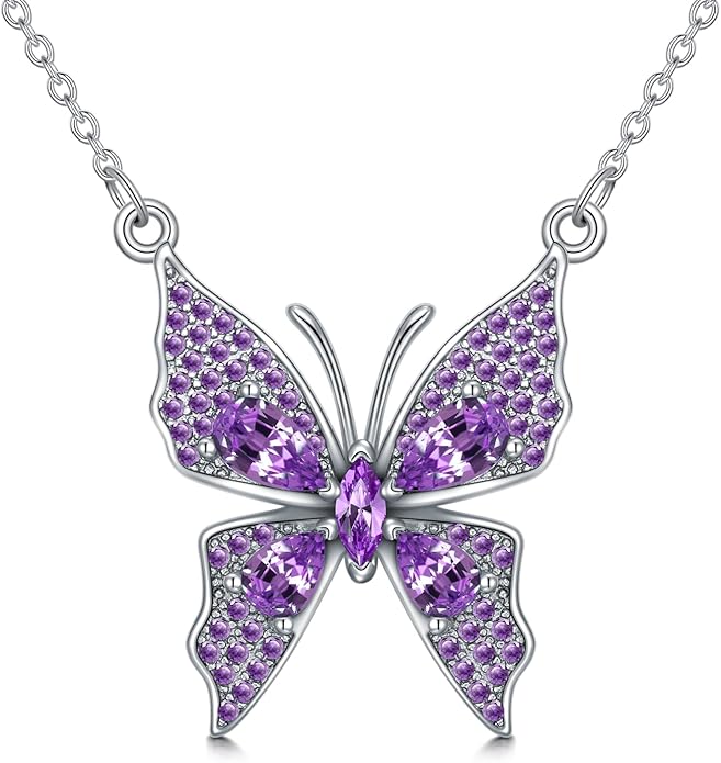 KZX Cat/Dog/Phoenix/Eagle/Whale/Shark/Puffin/Starfish/Chicken/Butterfly/Owl/Bee/Frog/Seahorse Necklace Sterling Silver Animal Pendant Jewelry Gift for Women