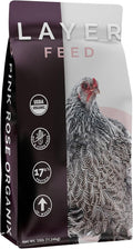 Layer Pellet Feed, 25lbs - Non-GMO, High-Protein Poultry Feed for Healthy Hens & Nutritious Eggs, 17.5% Protein - USDA Certified Organic Blend, Soy & Corn-Free