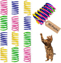 AGYM Cat Spring Toys 90 Packs for Indoor Cats, Durable Plastic Spring Coils Attract Cats to Swat, Bite, Hunt, Interactive Spring Toys for Kittens