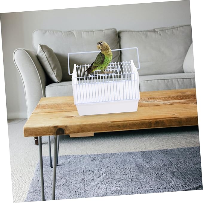 1set Portable Bird Carrier Travel Cage for Pets Lightweight Handle Design for Parrots for Travel Hiking and Outdoor Activities
