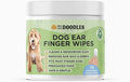 We Love Doodles Dog Ear Wipes - Pre Soaked Finger Ear Wipes for Dogs, Safe & Gentle Ear Cleaner for Dogs, Cleans & Deodorizes, Pet Wipes for Dogs, Dog Cleaning Wipes for Easy Grooming (75 Pieces)