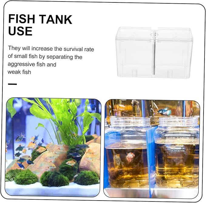 Acrylic Fish Breeding Box for Betta and Fish Breeding Tank Isolation Features for Hatching Aquariums Easy to Clean and Maintain