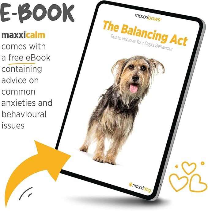 maxxipaws maxxicalm Natural Calming Supplement for Dogs (60 Tablets)