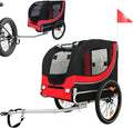 Large Dog Bike Trailer with 18.9" Wheels - 120LB Capacity Dog Trailer for Bike, Foldable Pet Bike Trailer for All-Terrain Cycling, Jogging & Camping
