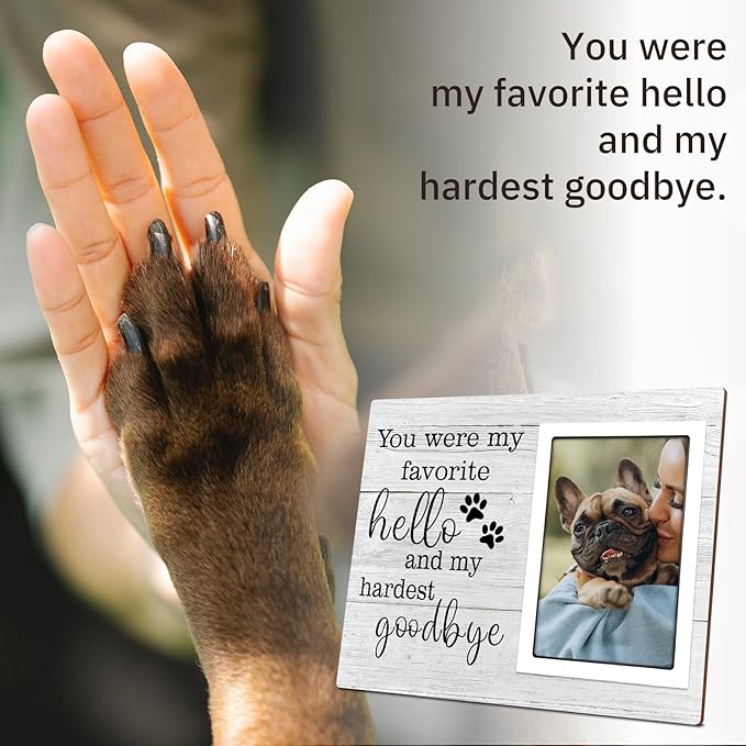 SteadStyle Dog Memorial Gifts for Loss of Dog, Pet Memorial Gifts, Sympathy Gifts for Loss of Dog, Pet Remembrance Gift, Dog Picture Frame, Pet Memorial Gifts，Fit 4x6 in