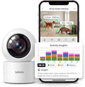 AI Pet Camera Indoor with Phone App, Dog Camera with Speaker, Multi-Pet Recognition & AI Day Summary, 2K 3MP Cat Camera for Indoor, 360° Auto Tracking, Night Vision, 2-Way Talk, WiFi 2.4G/5G