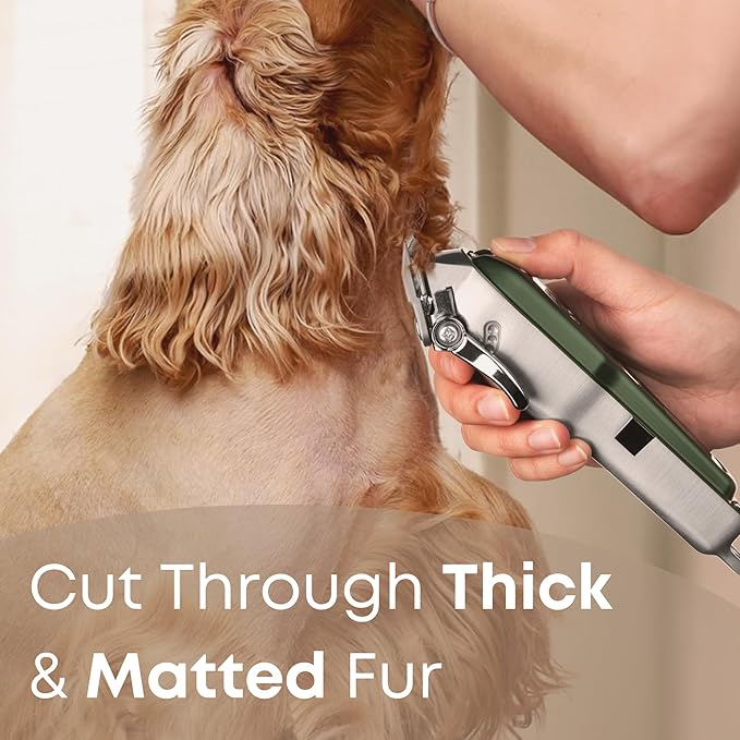 Freshly Bailey Cat Clippers for Matted Hair - Matted Cat Fur Remover - Low Noise Grooming Trimmer & Shaver | Pet Clippers for Long Hair Cats | Professional Pet Shaver with Detachable Guards