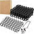 15 Pack Cat Deterrent Scat Mat with Spikes for Cats Dogs Small Animals Indoor Outdoor Total 5 Square Feet