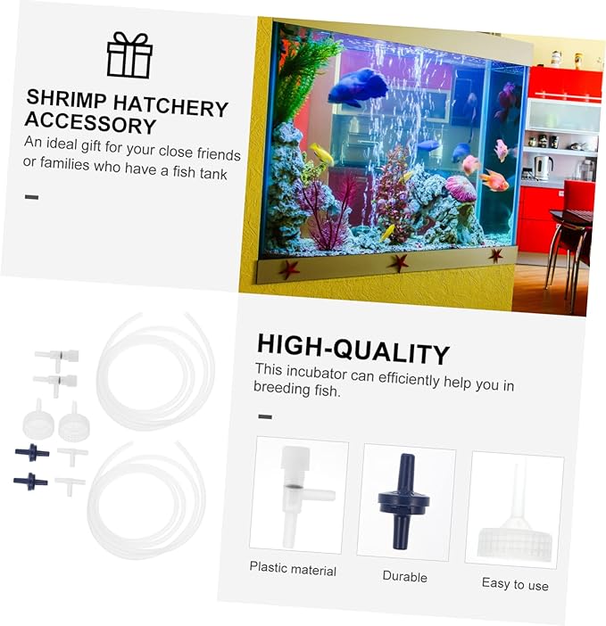 Happyyami 2 Sets DIY Shrimp Hatching Kits with Soda Bottle Accessories Transparent Artemia Hatchery for Aquarium Brine Egg Incubator Aquarium Fish Tank Breeding
