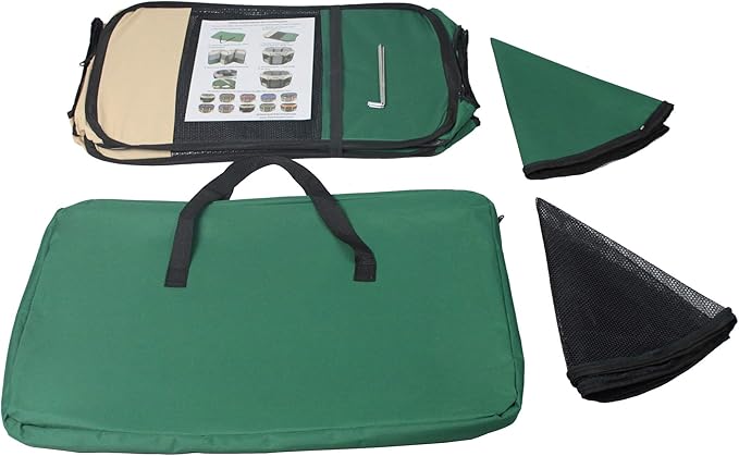 EliteField 2-Door Soft Pet Playpen (2 Year Warranty), Exercise Pen, Multiple Sizes and Colors Available for Dogs, Cats and Other Pets (30" x 30" x 20"H, Beige+Green)