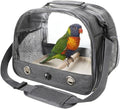Bird Carrier Portable Parrot Parakeet Carrier Breathable Bird Travel Cage with Stand and Strap Outdoor Transparent Small Pet Carriers