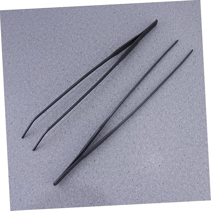 Didiseaon 4pcs Stainless Steel Aquatic Plant Tweezers Curved and Straight Tongs for Fish Tanks for Aquascaping