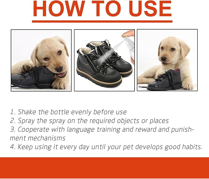 Cat Deterrent Spray - Natural Safe Cat Repellent Indoor and Outdoor, Cat Scratch Deterrent Training Aid for Stop Bad Behavior Like Scratching Furniture, Spraying & Biting - 8.46 oz
