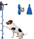 Dog Bells to Go Outside & Puppy Potty Training, Adjustable Dog Door Bell Ring to Go Potty, Handmade with Premium Yarn. Twisted Style, Blue