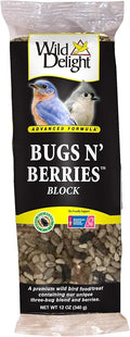 Wild Delight 388310 Bugs N' Berries Block, 12 oz,