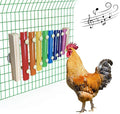 Vehomy Chicken Xylophone Toy for Hens Wood Xylophone Toy with 8 Metal Keys Chicken Coop Pecking Toy Chicken Coop Pecking Toy