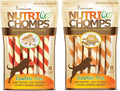 NutriChomps Dog Chews 5-inch Twists, Easy to Digest, Rawhide-Free Dog Treats, Real Peanut Butter Flavor & Real Chicken Flavor (NT112V) - 10 Count (Pack of 2)