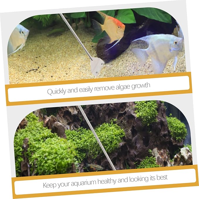 1Set Aquarium Aquascaping Tool Long Handle Kit with Scraper Scissor and for Effortless Fish Tank Maintenance