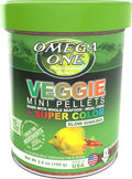 Omega One Veggie Mini Pellets, Sinking, 3.5 oz Container
