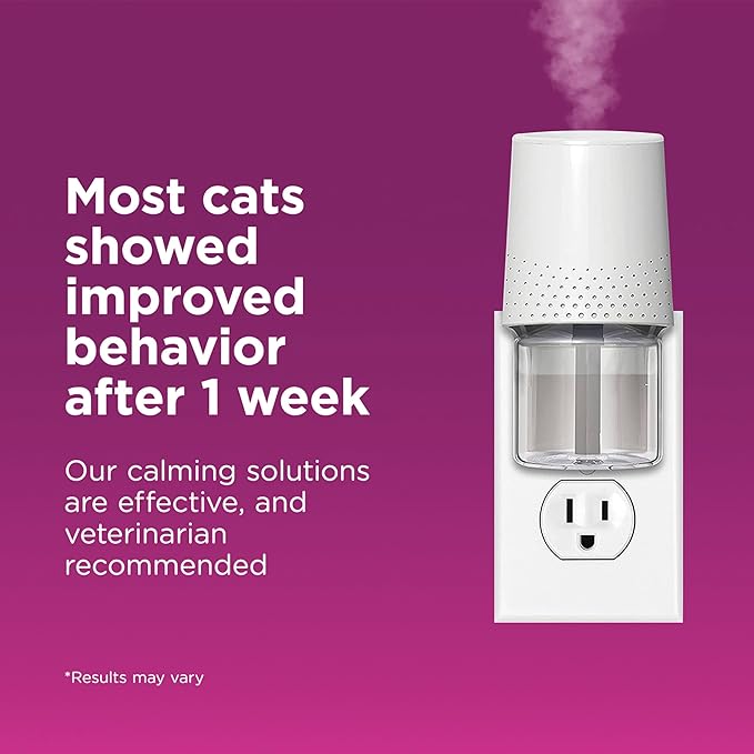 Comfort Zone Savings Kit: 2 Cat Calming Diffusers & 2 Refills; Cat Pheromones Help Anxiety; Reduce Stress, Urine Marking, Scratching