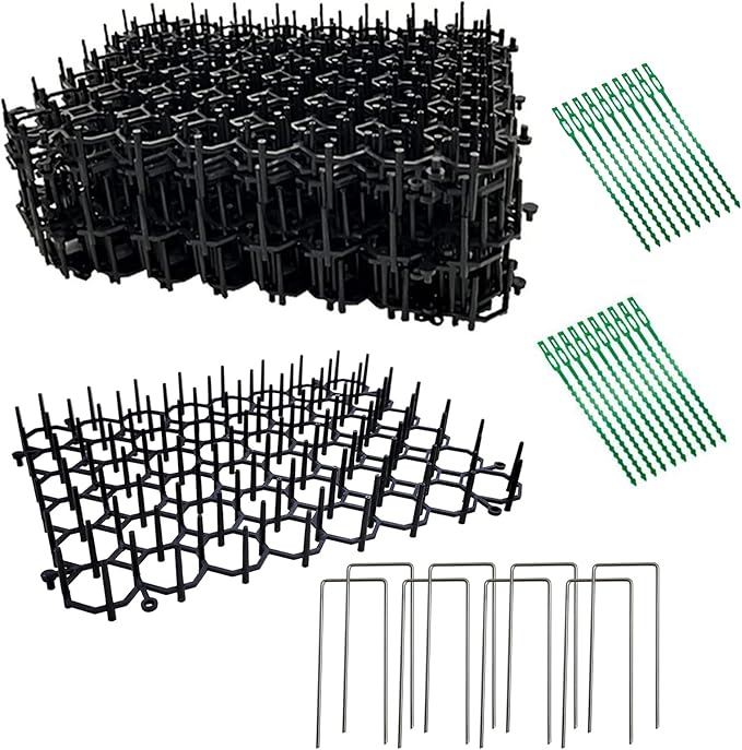 Cat Dog Deterrent Scat Mat for Cats Dogs with Spikes, Repellent Indoor Furniture, Outdoor Garden Fence Animal Barrier Set (24)