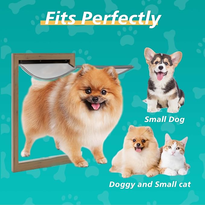 2PACK Medium Dog Door Replacement Flaps with Screws, Compatible with Petsafe Freedom PAC11-11038, Weather-Proof & Warp-Resistant, Dog and Cat Flap, 12 7/8'' × 8 1/8''
