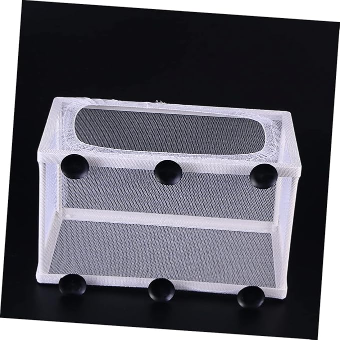 balacoo 3pcs Fish Hatchery Breeding Box Mesh Fish Breeding Tank Aquarium Isolation Box Suction Cup for Easy Install