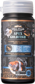 Ultra Fresh Apex Goldfish Growth Crisps, Premium All Natural Ingredients Goldfish Fish Food, Slow Sinking, 1.76 oz