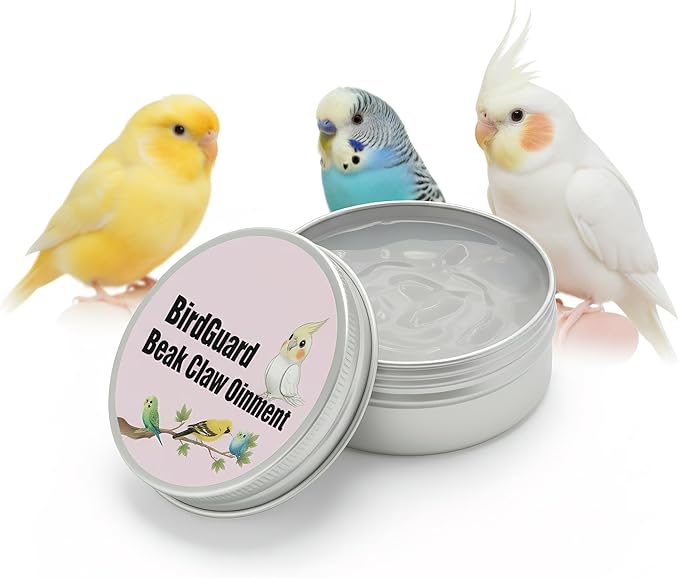 Bird Beak Oil & Feet Ointment for Parrots – Beak Moisturizer, Dry Skin Relief & Claw Repair for Budgies, Cockatiels & Small Birds (Starter Size Edition)