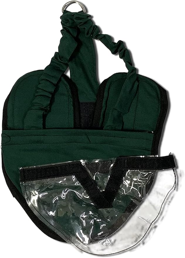 Hen Holster Wrap-Around Bird Diaper & Harness for Hens, Roosters, Ducks, Geese - with Removable Vinyl Liner, Adjustable Fit for Outdoor Adventures & Indoor Use - Easy to wear - Large, Green