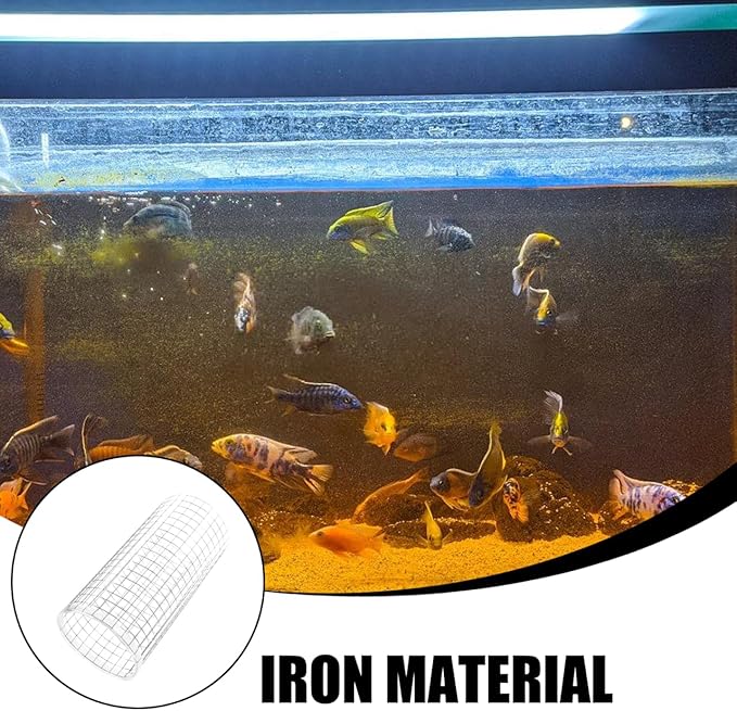 SUPVOX Angelfish Spawning Cone Grid Isolation for Aquarium Fish Breeding Tank 9.05X4.72X4.72In Rust-Resistant Fish Spawning Barrel Net for Shrimp and Small Hatching
