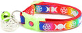Wicca Cat Collar with Occult Charm & Bell | Witch’s Familiar Cat Collar | Witch Kitten Collar Charms | Glow in The Dark | Safety Breakaway Collar (Small(10lbs & Less), Rainbow)