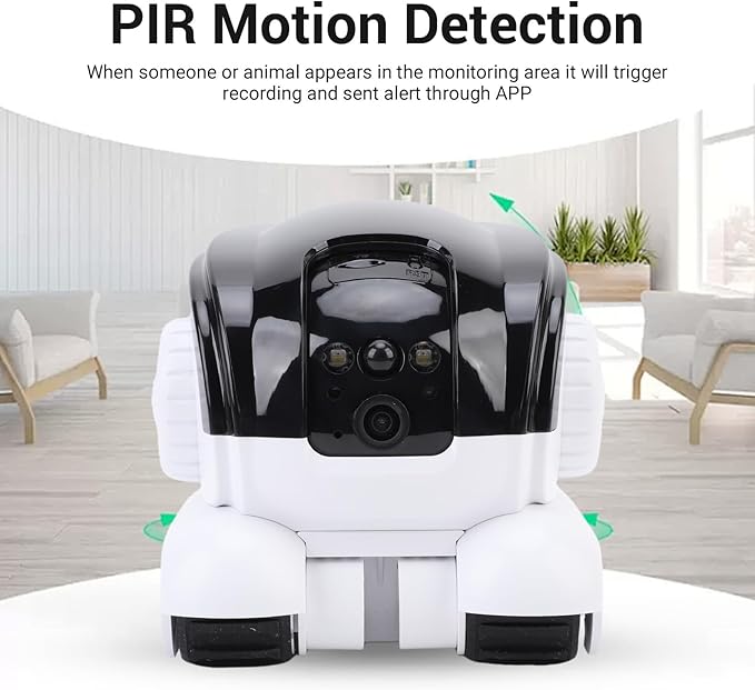 Yoidesu Security Camera Indoor, Pet Camera with Speaker for Dog Cat, Baby Monitor with Phone App, 2 Way Audio, Support WiFi, Motion Tracking, Cloud & SD